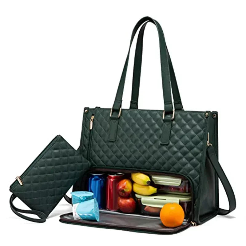 Bolsa Térmica Work & Lunch 2 em 1 | Elegância + Praticidade