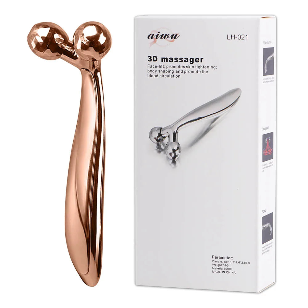 Massageador Facial 3D Anti-idade | Lifting + Reduz Papada + Drenagem