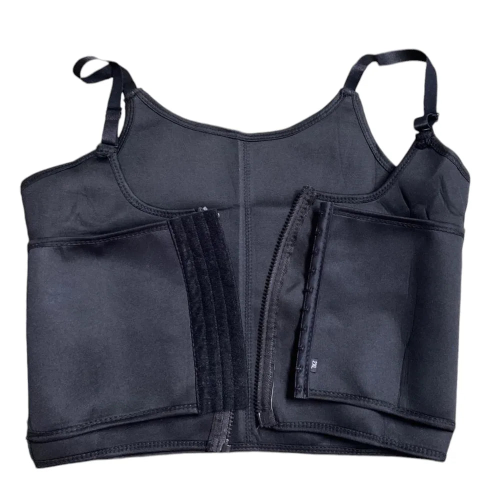 Corset Zipper Dupla Compressão | Reduz 3 Tamanhos Instantâneo