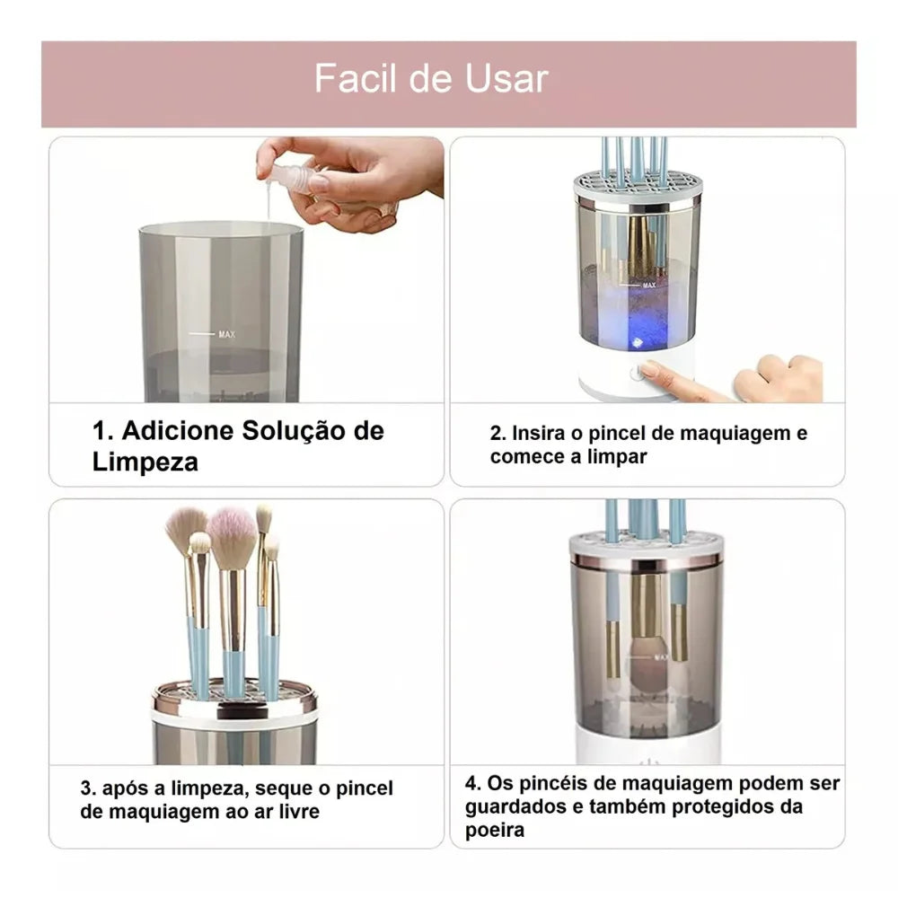 Magic Clean Pro™ - Pincéis 100% Limpos em 10 Segundos | Sua Pele Agradece