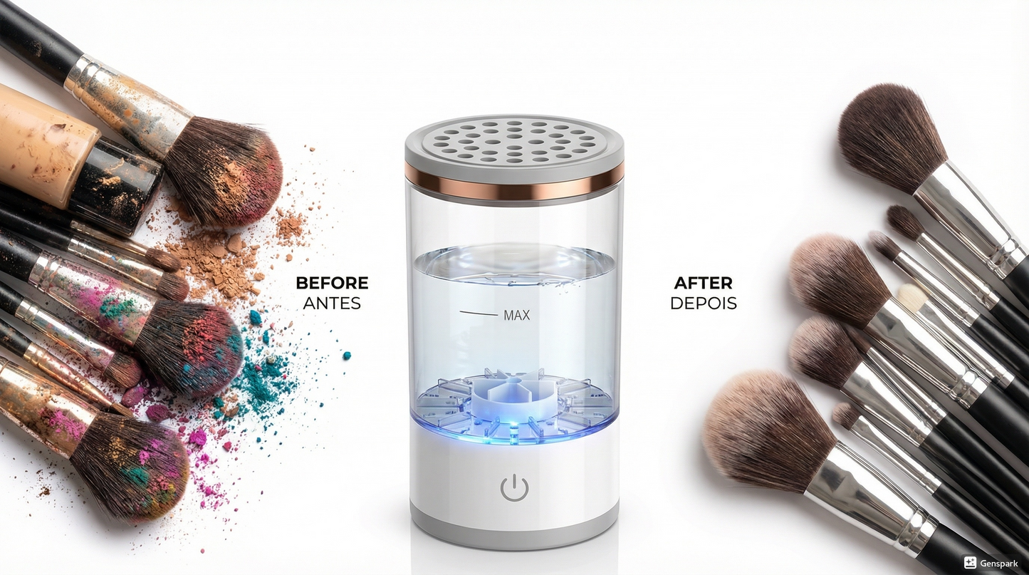 Magic Clean Pro™ - Pincéis 100% Limpos em 10 Segundos | Sua Pele Agradece