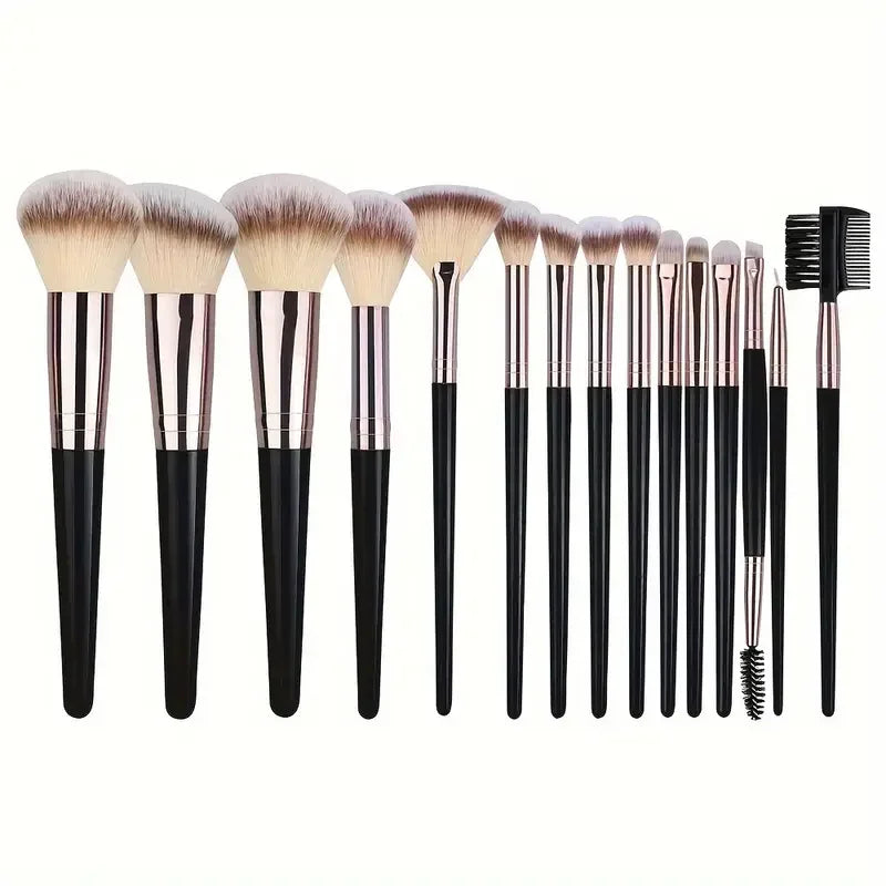 Kit 20 Pincéis Profissionais + Esponja | Acabamento de Maquiadora