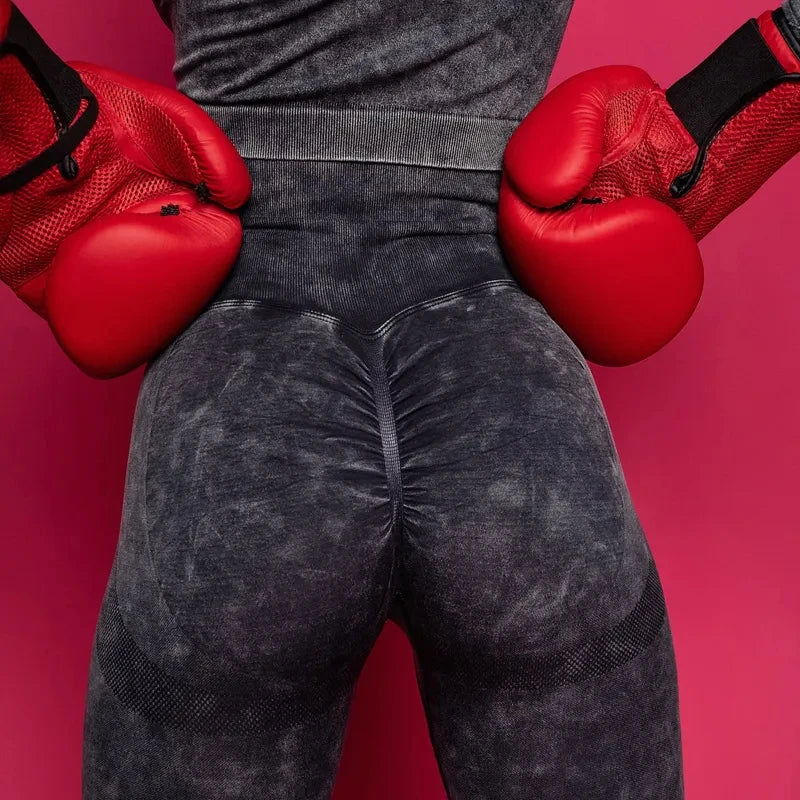Legging Texturizada Denim Cloud: Seu Look Fitness Elevado a Outro Nível