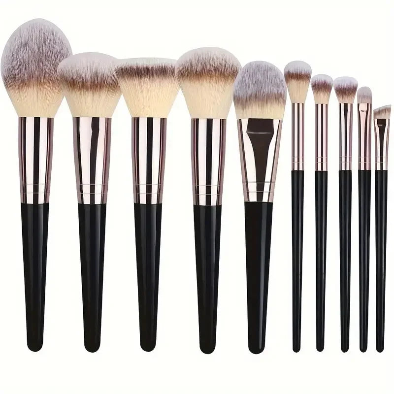 Kit 20 Pincéis Profissionais + Esponja | Acabamento de Maquiadora