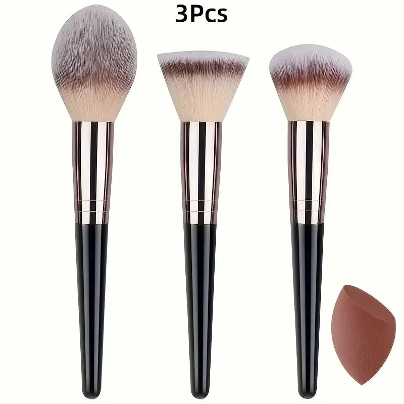 Kit 20 Pincéis Profissionais + Esponja | Acabamento de Maquiadora
