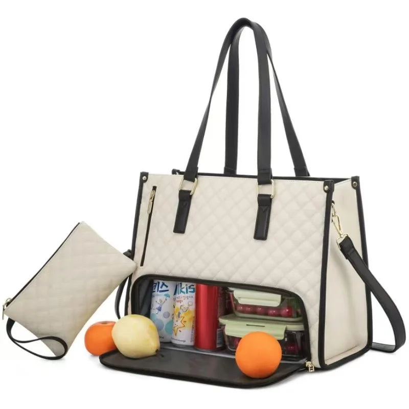 Bolsa 2 em 1 Work & Lunch: Leve Seu Trabalho e Sua Refeição Com Elegância e Praticidade