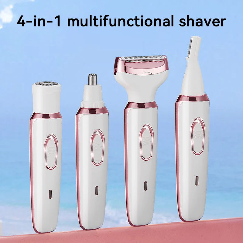 Depilador Elétrico Feminino 4 em 1: Depilação Completa Para Todo o Corpo!