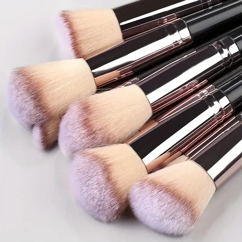 Kit 20 Pincéis Profissionais + Esponja | Acabamento de Maquiadora