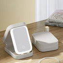 Bolsa de Maquiagem Compacta Led: Ilumine Sua Beleza Onde Quiser Com Estilo e Praticidade!