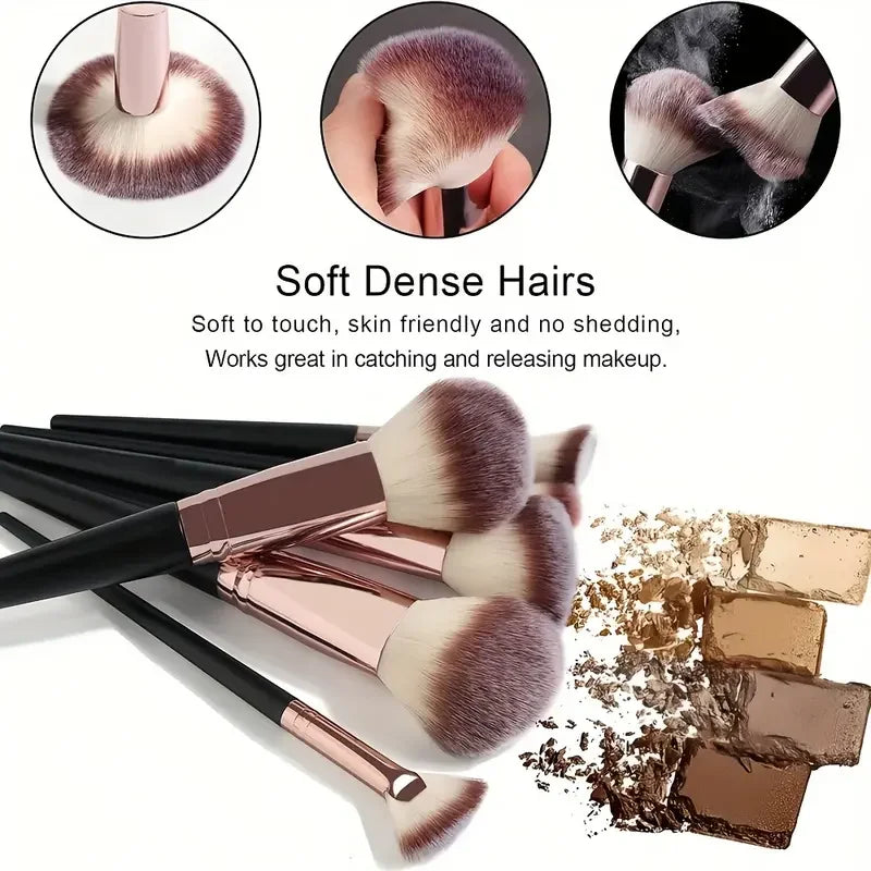 Kit 20 Pincéis Profissionais + Esponja | Acabamento de Maquiadora