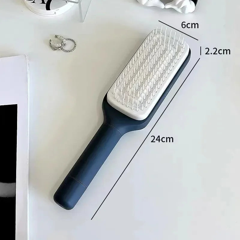 Escova Mágica CleanHair: Cabelos Deslumbrantes, Limpeza Sem Esforço!
