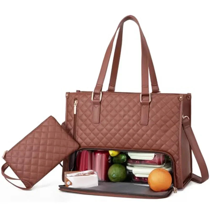 Bolsa 2 em 1 Work & Lunch: Leve Seu Trabalho e Sua Refeição Com Elegância e Praticidade
