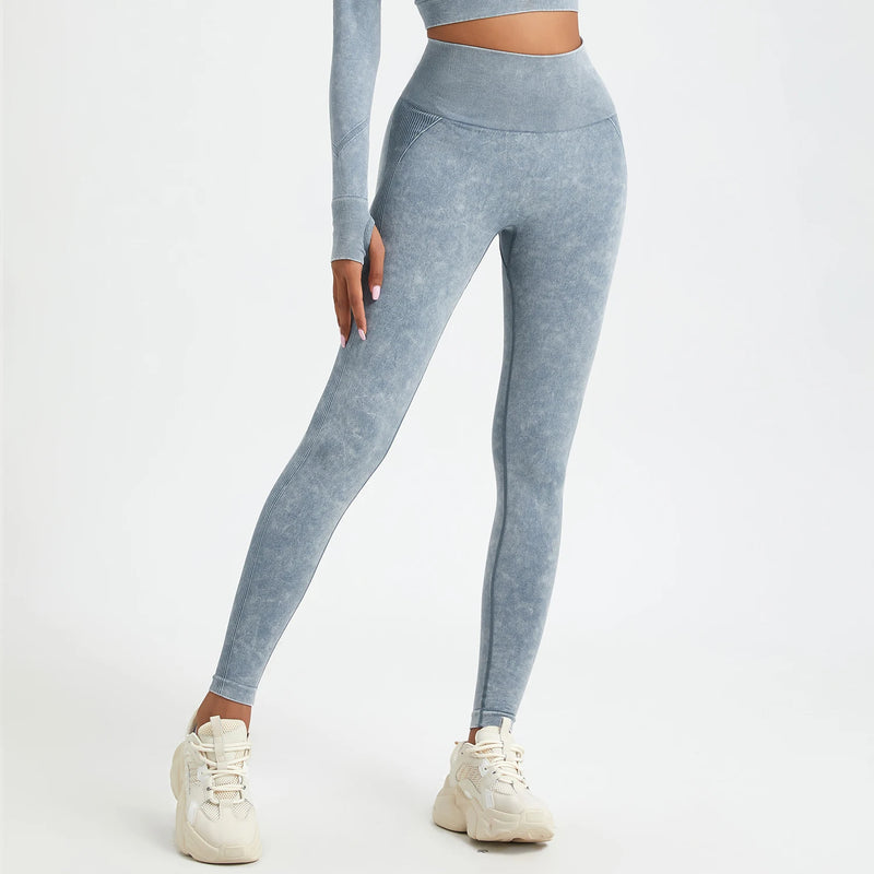 Legging Texturizada Denim Cloud: Seu Look Fitness Elevado a Outro Nível