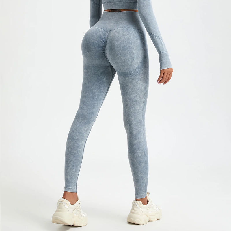 Legging Texturizada Denim Cloud: Seu Look Fitness Elevado a Outro Nível
