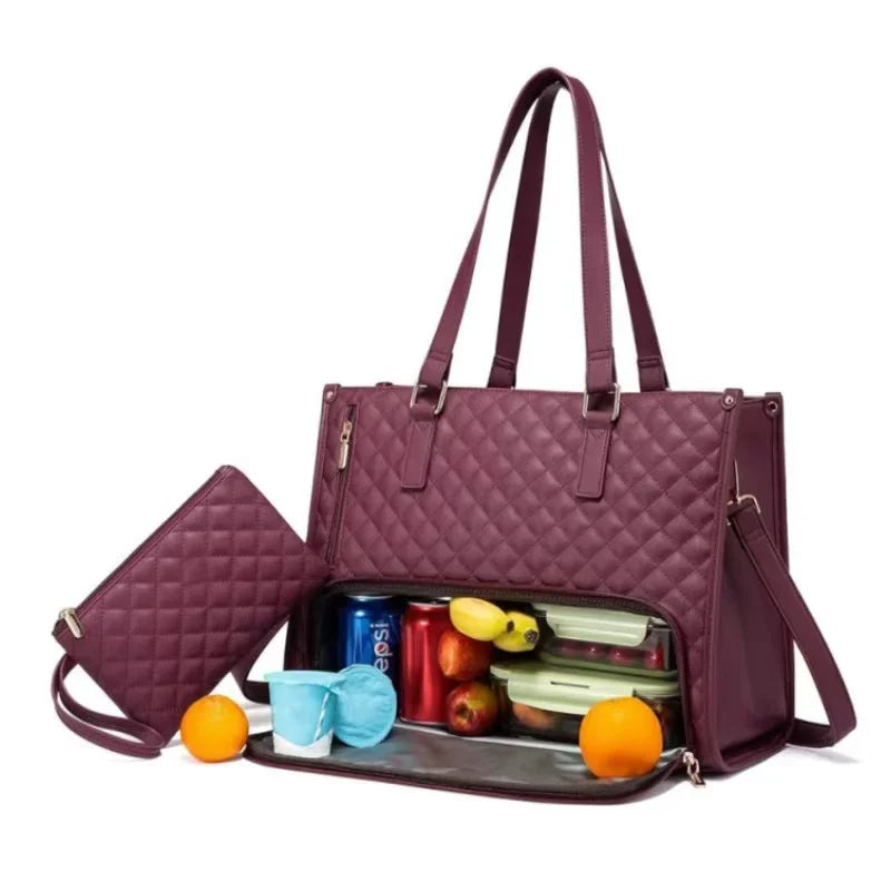 Bolsa Térmica Work & Lunch 2 em 1 | Elegância + Praticidade